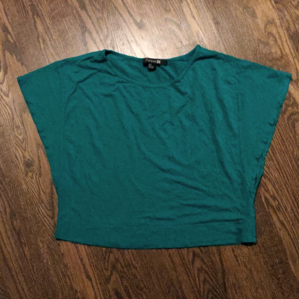FOREVER 21 Kelly Green Crop Top size S
